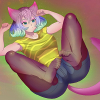 Deep Space Waifu Nekomimi Lady Whitestroke