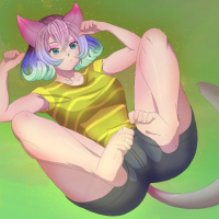 Deep Space Waifu Nekomimi Lady Whitestroke