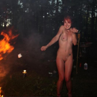 Collection of a wild scene babe fully naked outdoors