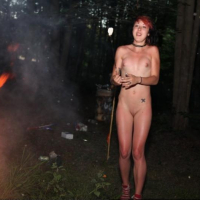 Collection of a wild scene babe fully naked outdoors