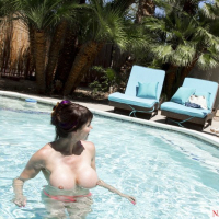 Eva Karera gets fucked in the Ass by the Pool Boy