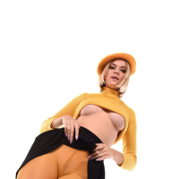 Stylish blond chick Lana Lane seductively gets naked and shows hot body