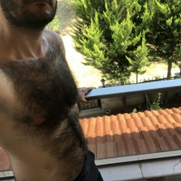 Very hairy man