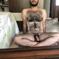 Very hairy man