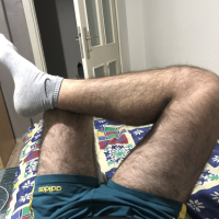 Very hairy man