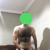 Very hairy man
