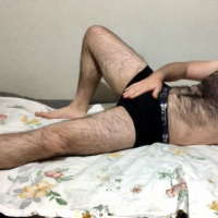 Very hairy man
