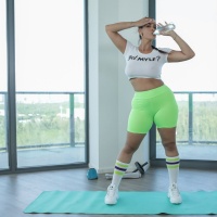 Bigass latina Miss Raquel fucks on a yoga mat
