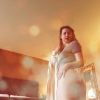 POV shots of Sunny Lane taking it off for her Cam