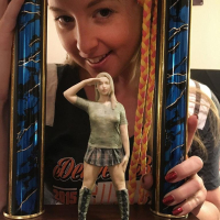 Naughty Girl Sunny Lane posing with her Trophy