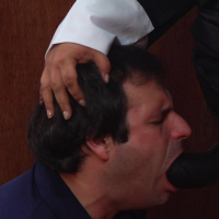 Curvy nun Karla Lane spanks a male parishoner