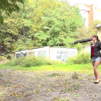 Nasty Amanda Hill misbehave in public place
