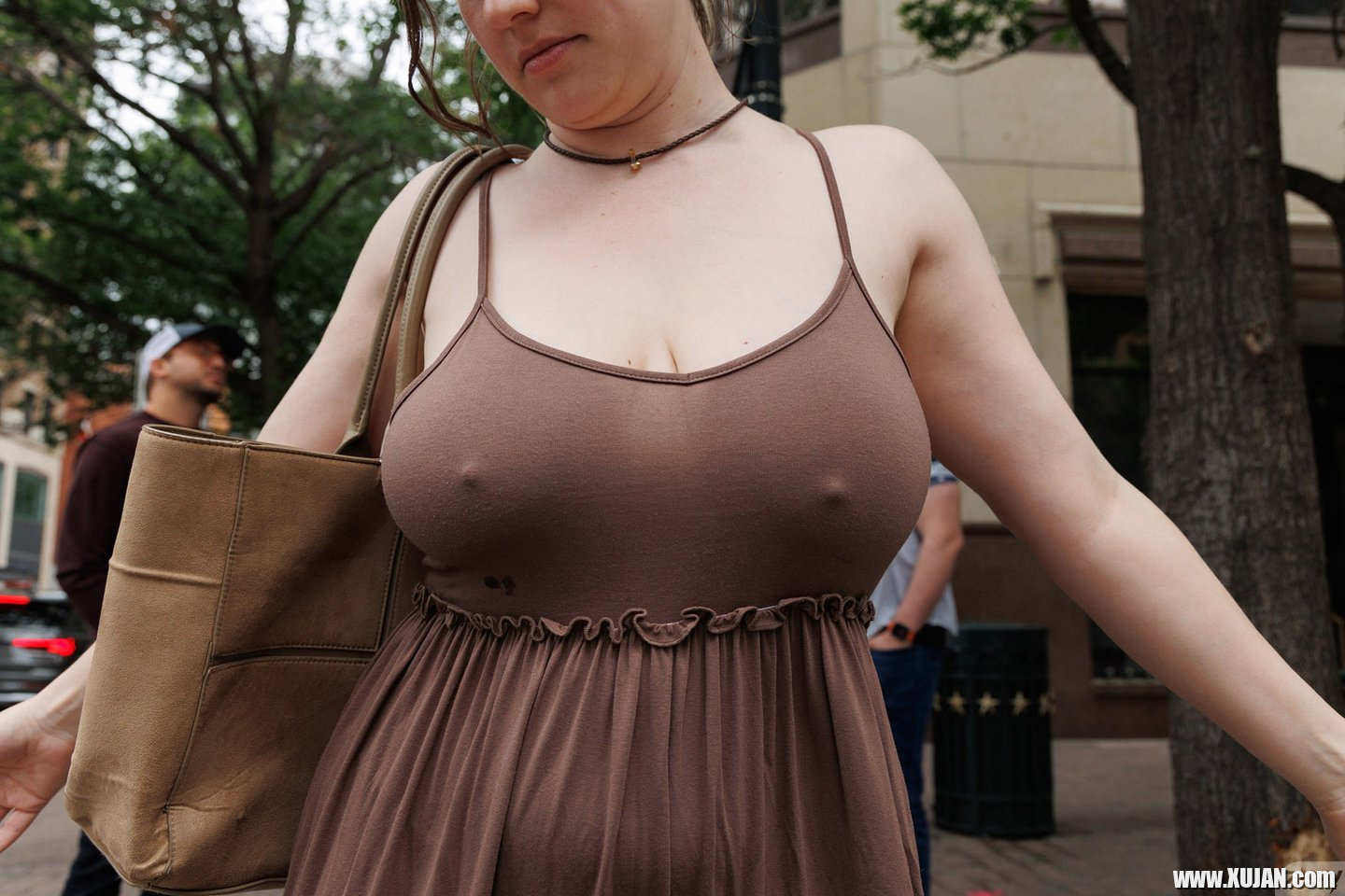 Amazing Riley Nixon flashing her big tits and ass in public - Photo #586699