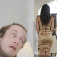 Super hot latin chick Sophia Leone makes love with her stepbrother