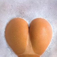 Slippy teenage girl Alyssa Reece stripping down and taking bath