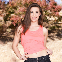 Kinky brunette Casey Calvert get facialized after intense blowjob