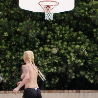 Rain Summers gets slam dunked on Basketball Court