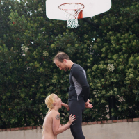Rain Summers gets slam dunked on Basketball Court