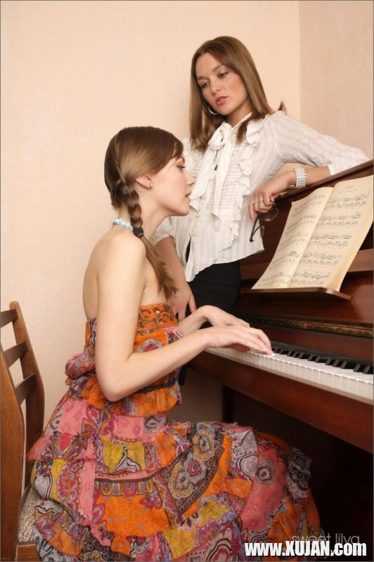 Teen Sweet Lilya and teacher strip after piano lessons - Photo #602295