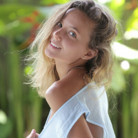 Hot Princess Clover strips outdoors and shows off her incredible body