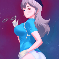 Deep Space Waifu Flat Justice Julia Suzuhara