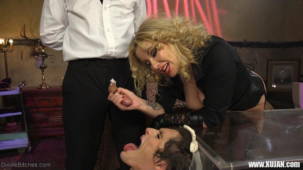 Maitresse Madeline and her Slave fucked by a Stud - Photo #616150