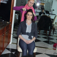 Eufrat Cindy and Karina get ready to do their thing on the set