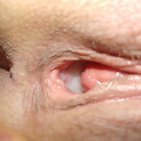 Wifes gaping pussy creampie closeup