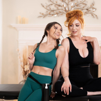 Lauren Phillips and Maya Woulfe having lesbian massage session