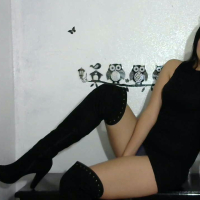 Sofia Gomez poses in black lingerie and fishnets hoping for your cock