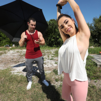 Busty MJ Fresh fucks her trainer after workout