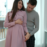 Asian cutie Emily Mint knows how to ride a dick properly