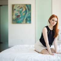 Redhead babe Maya Kendrick gets DPed by two big black hard throbbing cocks