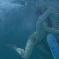Ally Breelsen gets licked by a sexy horny mermaid