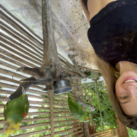 Lovely babe Melena Maria Rya having some fun in the zoo