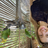 Lovely babe Melena Maria Rya having some fun in the zoo
