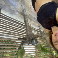 Lovely babe Melena Maria Rya having some fun in the zoo