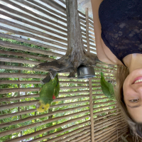 Lovely babe Melena Maria Rya having some fun in the zoo