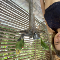 Lovely babe Melena Maria Rya having some fun in the zoo