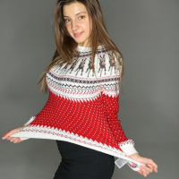 Lovely Melena Maria Rya posing in her new sweater and pantyhose
