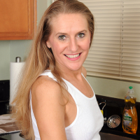 Hot blonde Sara gives us a wet tshirt showing