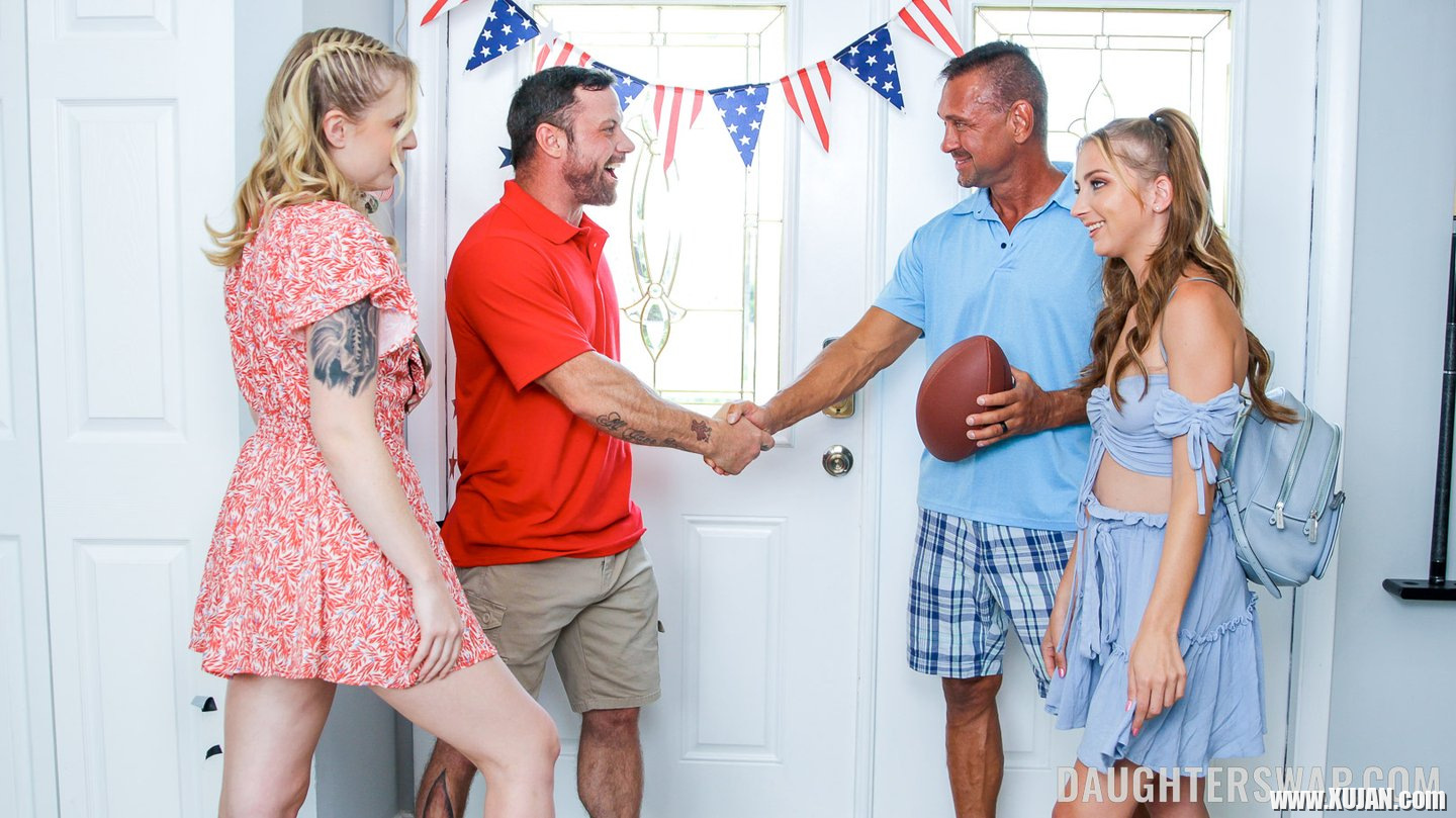 Krissy Knight and Macy Meadows swapping their stepdads big meatpoles - Photo #676192