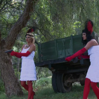 Madelyn Marie and Natasha Marley in a vintage MFF