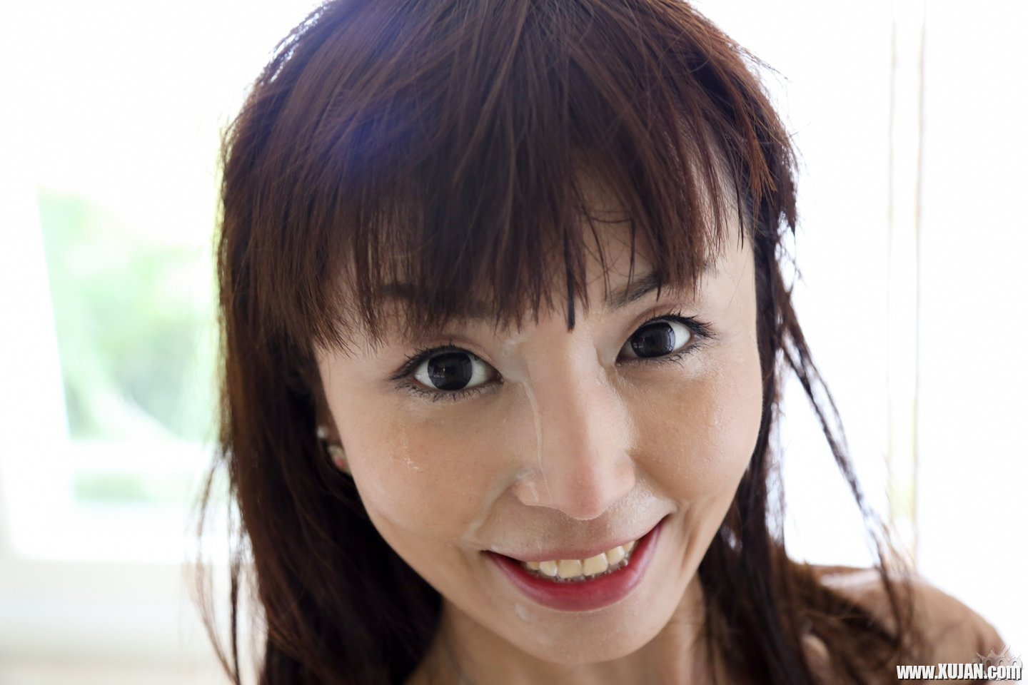 Slutty asian girl Marica Hase gags on a huge black meatpole - Photo #678639