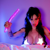 Wild bitches Misha Montana and Marica Hase fooling around with dildos