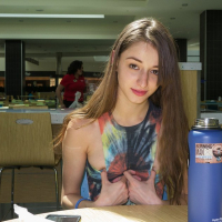 Cute Willow Hayes flashing her sexy Tits in Public