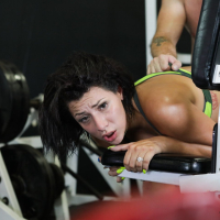 Curvaceous bitch Valentina Jewels enjoys hardcore training session