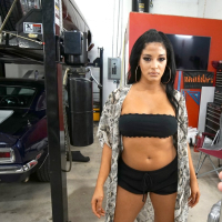 Misty Quinn gets fucked by Car Mechanic in Garage