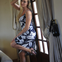 Sexy HayleyMarie Coppin stripping by a WIndow