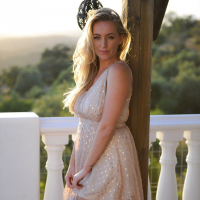 Sexy HayleyMarie Coppin stripping in the Sunshine